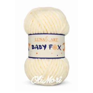 Włóczka na maskotki amigurumi Baby Fox - motek w kolorze kremowym 100-02