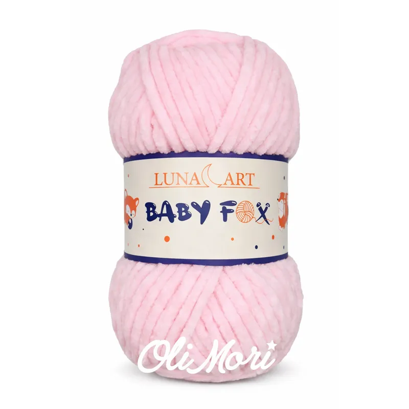 Jasnoróżowa Włóczka Baby Fox 100-04. Idealna dla dzieci