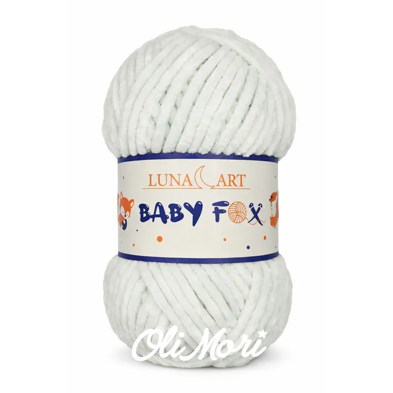 Włóczka Baby fox 03 blado szaro-zielony