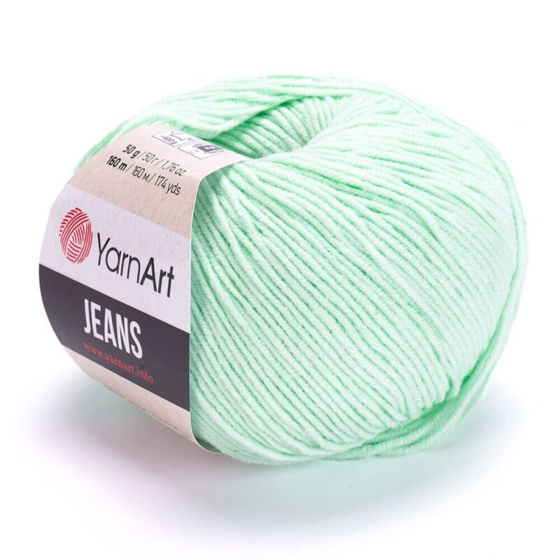 włóczka amigurumi yarn art jeans 79 miętowy zielony