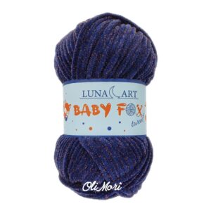 włóczka na maskotki Luna art Baby Fox tweed zamiennik himalaya dolphin baby 140-28 granatowy niebieski