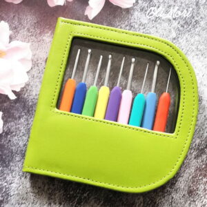 zestaw szydełek aluminiowych knit pro waves zielony groszkowy