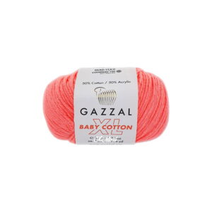 włóczka gazzal baby cotton xl akryl bawełna 3460 różowy słodki cukierkowy
