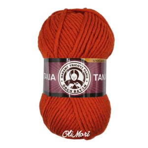 włóczka akrylowa tanja 107 rudy pomarańcz