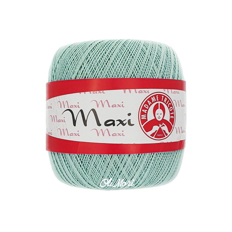 kordonek maxi madame tricote bawełna merceryzowana 4939 jasna mięta zieleń