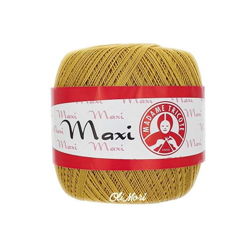 kordonek maxi madame tricote bawełna merceryzowana 4940 musztardowy żółty miodowy