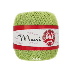 kordonek maxi madame tricote bawełna merceryzowana 5352 zielony limonka