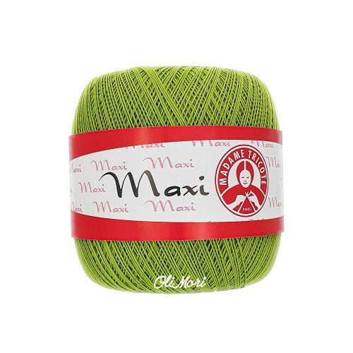 kordonek maxi madame tricote bawełna merceryzowana 5527 jasna zieleń