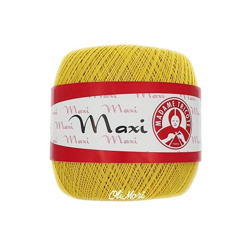kordonek maxi madame tricote bawełna merceryzowana 5530 żółty