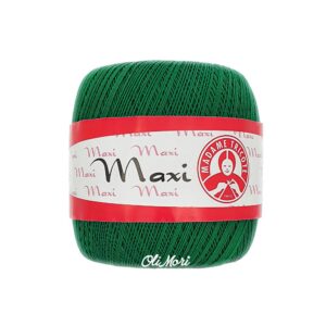kordonek maxi madame tricote bawełna merceryzowana 5542 ciemna zieleń