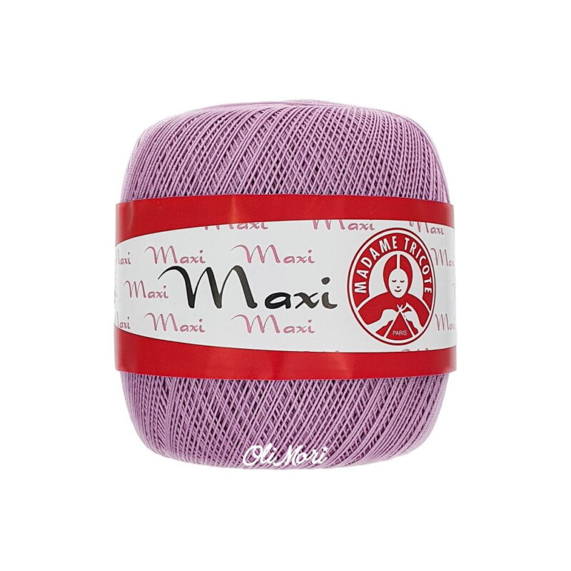 kordonek maxi madame tricote bawełna merceryzowana 6308 jasny fioletowy lilia