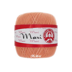 kordonek maxi madame tricote bawełna merceryzowana 6322 brzoskwinia morela
