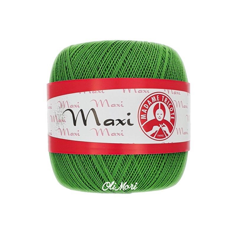 kordonek maxi madame tricote bawełna merceryzowana 6332 zielony trawiasty