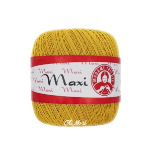 kordonek maxi madame tricote bawełna merceryzowana 6347 słoneczny żółty
