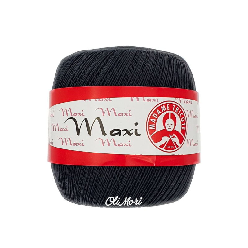 kordonek maxi madame tricote bawełna merceryzowana 9999 czarny
