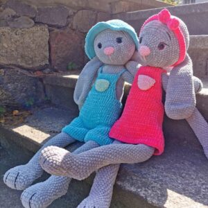 wzór szydełkowy na maskotkę z włóczki himalaya dolphin baby ZAJĄCE