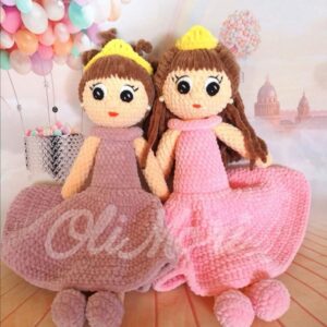 wzór szydełkowy na maskotkę lalkę księzniczkę olimori himalaya dolphin