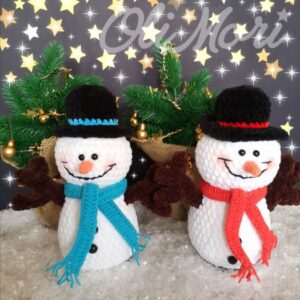 wzór szydełkowy na maskotkę bałwanek olimori himalaya dolphin baby