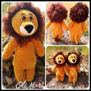 schemat na lwa na szydełku olimori