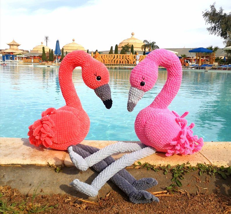 schemat na flaminga na szydełku olimori