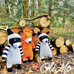 schemat amigurumi na misie szydełkowe szop i lisek