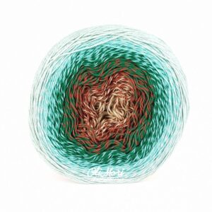 kolorowa włóczka na chusty yarn art flowers kokonek zamiennik