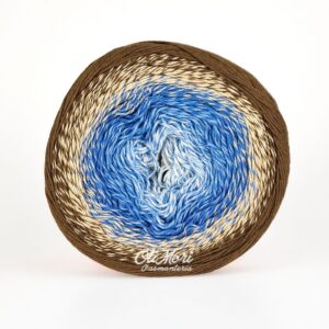 kolorowa włóczka na chusty yarn art flowers kokonek zamiennik