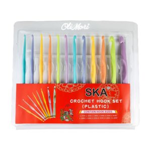 komplet szydełek plastikowych do szydełkowania