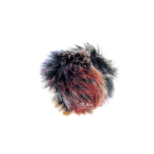 włochaty pompon do czapki średnica 10 cm melanż