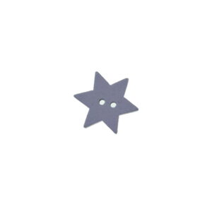 zawieszka drewniana w kształcie gwiazdy do rękodzieła szara