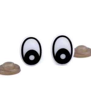 oczy do maskotek amigurumi owalne biało czarne