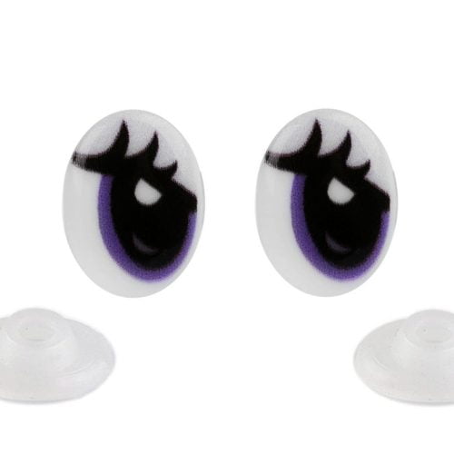 oczy do maskotek amigurumi owalne biało czarne