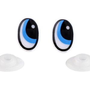 oczy do maskotek amigurumi owalne biało czarne