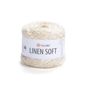 Włóczka YarnArt Linen Soft [7302] Kremowy