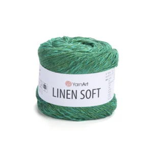 Włóczka YarnArt Linen Soft [7315] Zielony