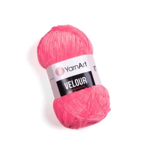 Włóczka YarnArt Velour [860] Słodki róż neon