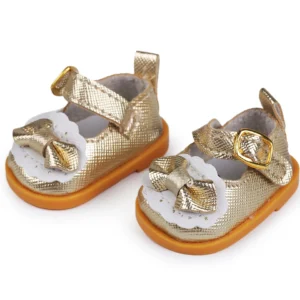 złote buty dla lalek