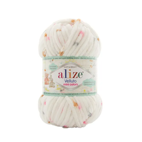 włóczka na mskotki amigurumi alize velluto mini colors 8110