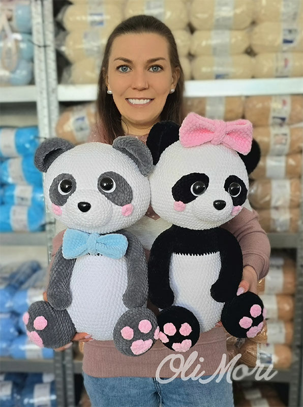 Wzór szydełkowy "Duża Panda" Olimori [PDF] [PL]