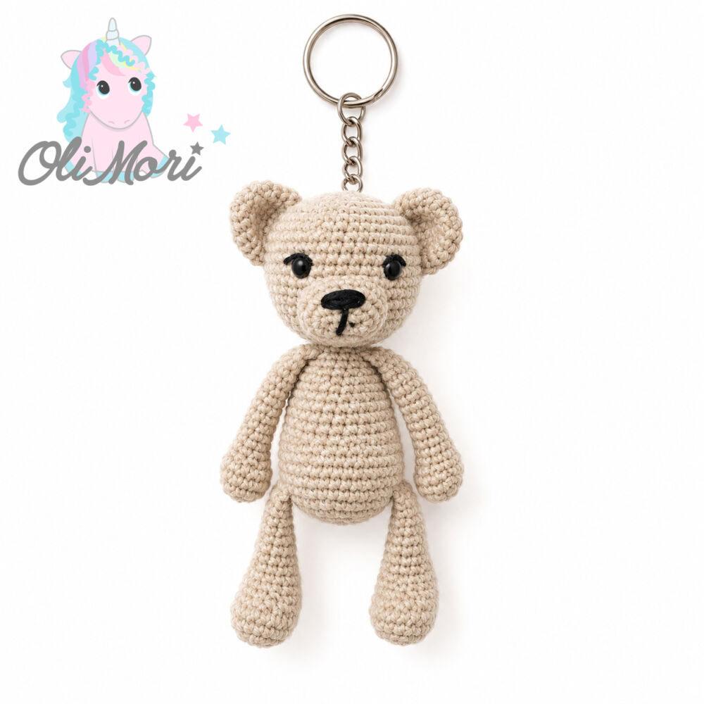 Zestaw do nauki szydełkowania Mini Miś DIY + instrukcja - obrazek 3