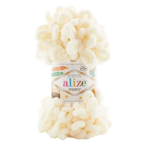 Alize Puffy – włóczka pętelkowa 100 g / 9 m [01] Kremowy